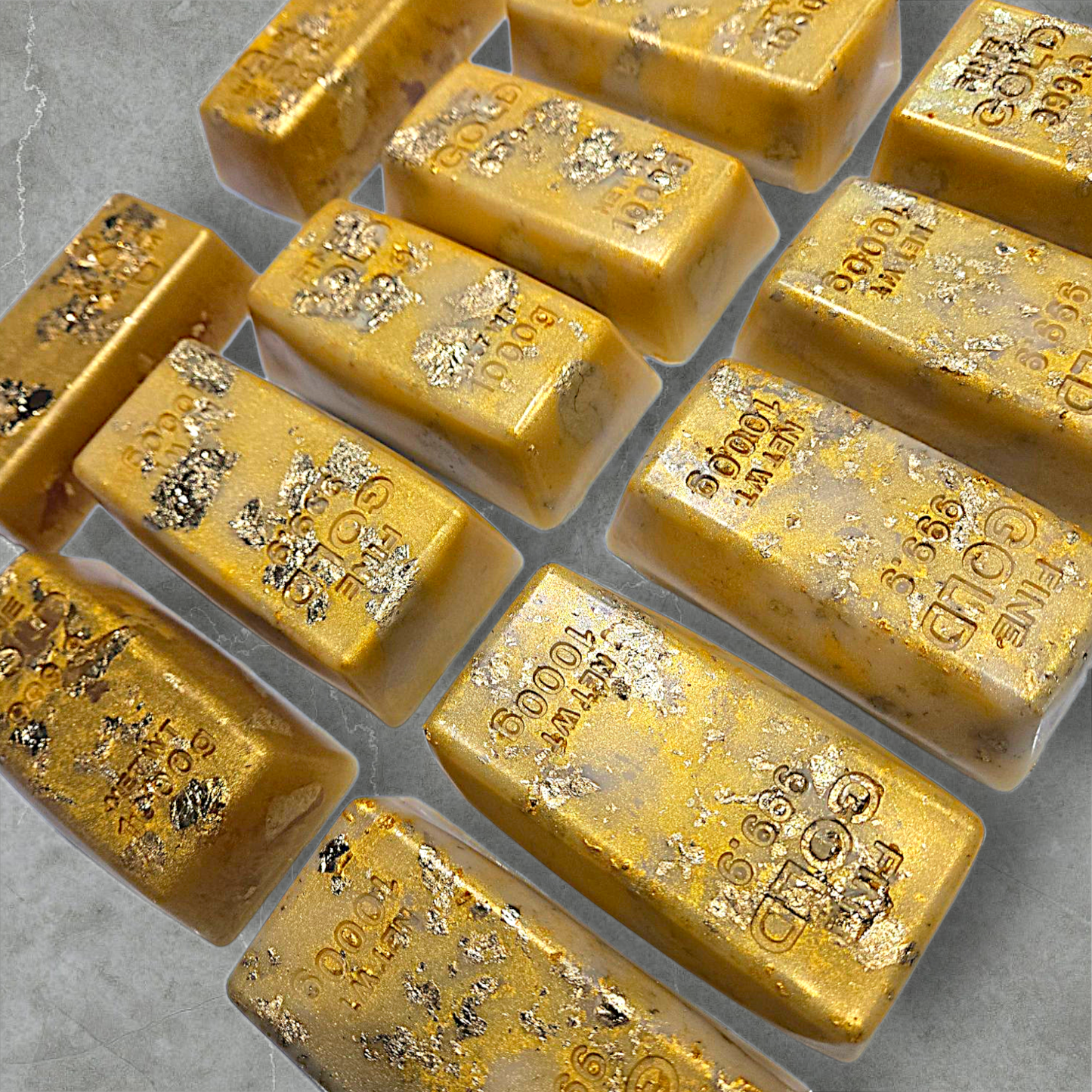 Luxurious Gold Star Bar soap with organic formula and moisturizing benefits.