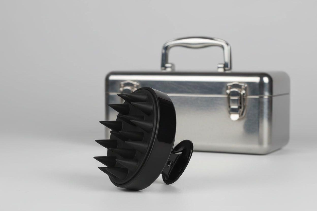 Massage Brush Circular Motion Massage in Black