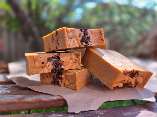 Oils Galore Handcrafted Soap cleanses and Moisturizes