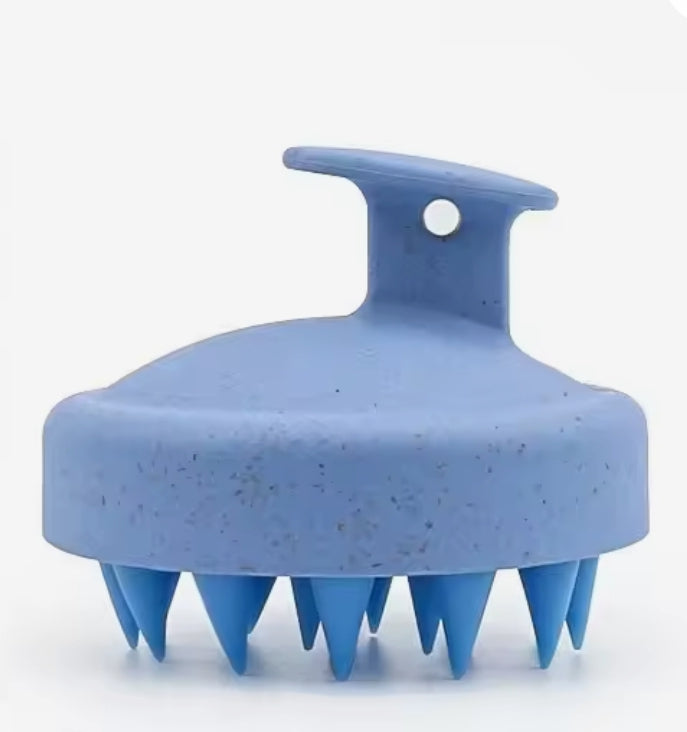 Massage hair brush for scalp stimulation and hair growth.