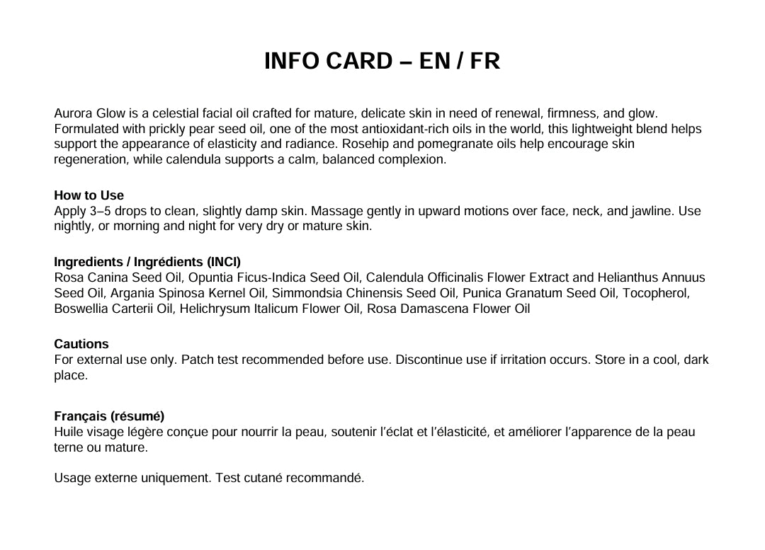 The Starriel Aurora Glow - Radiance & Renewal Facial Oil